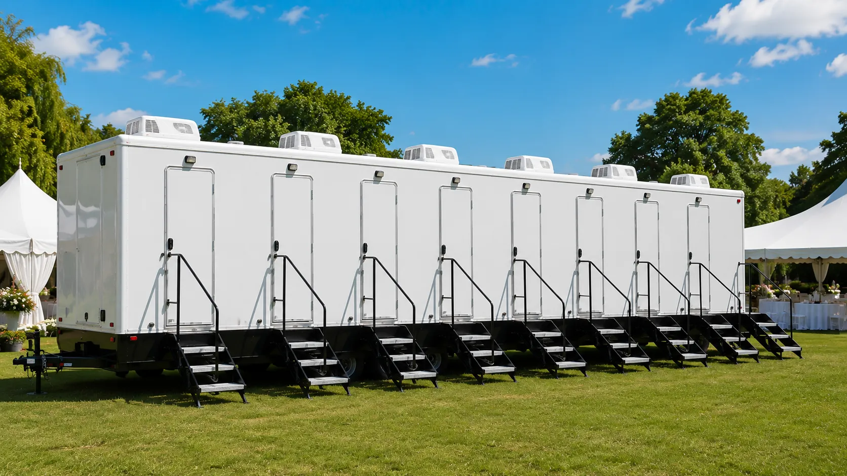 8 Stall Restroom Trailer in League City, TX