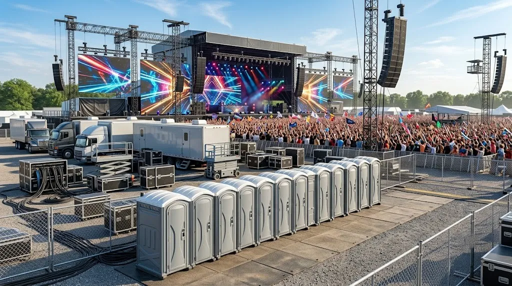 Concert Restroom Rental in League City, TX