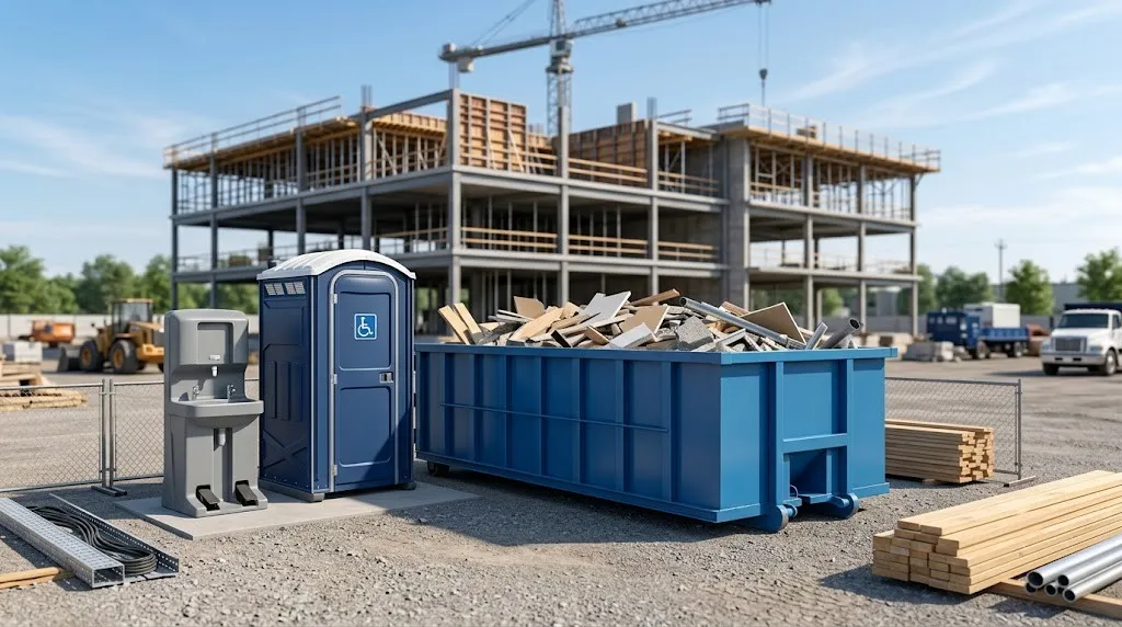 Construction Dumpster Rental in League City, TX
