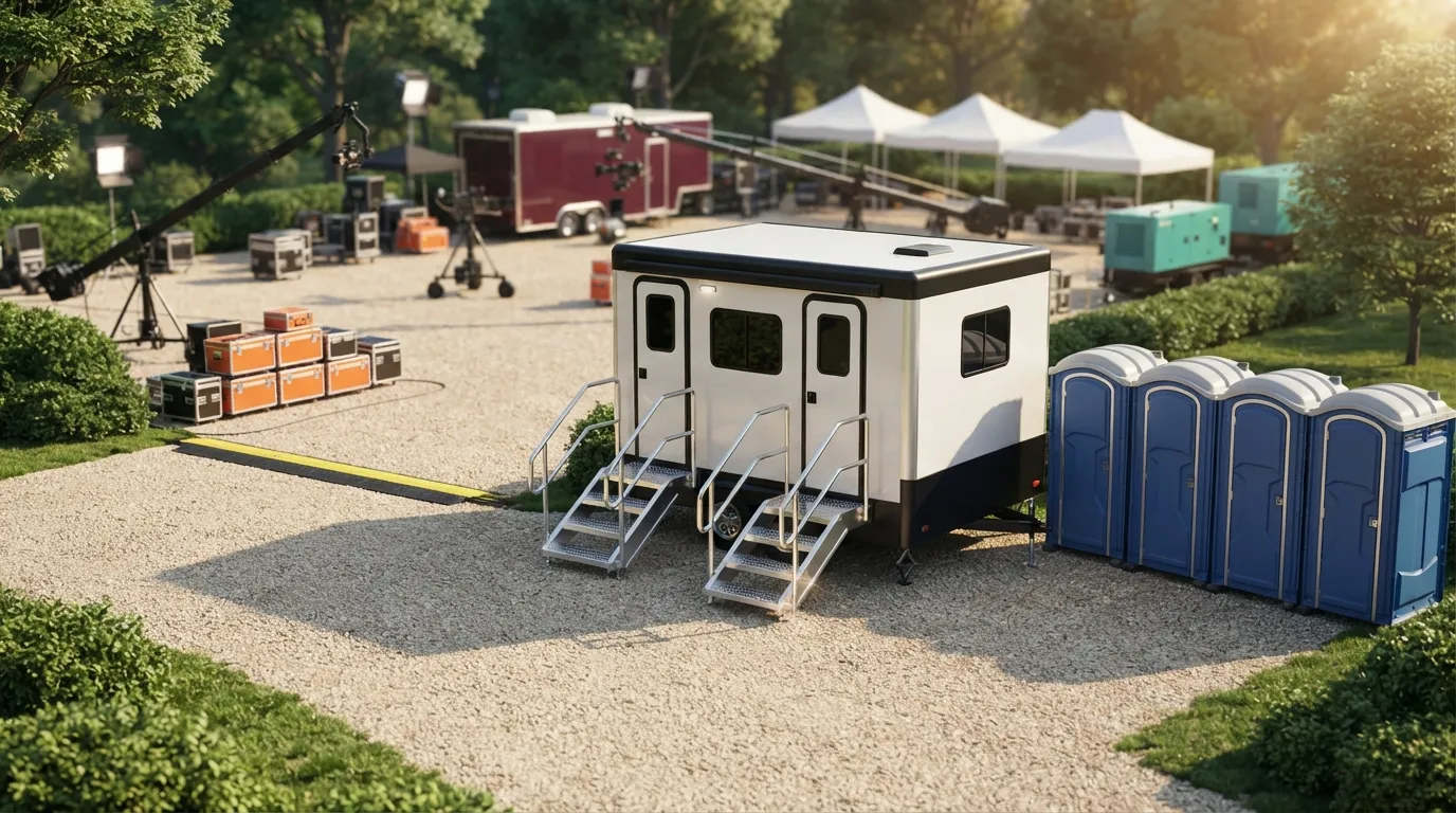 Film Set Restroom Rental in League City, TX